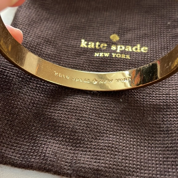Kate Spade Gold and Black Bangle Bracelet - Picture 6 of 9